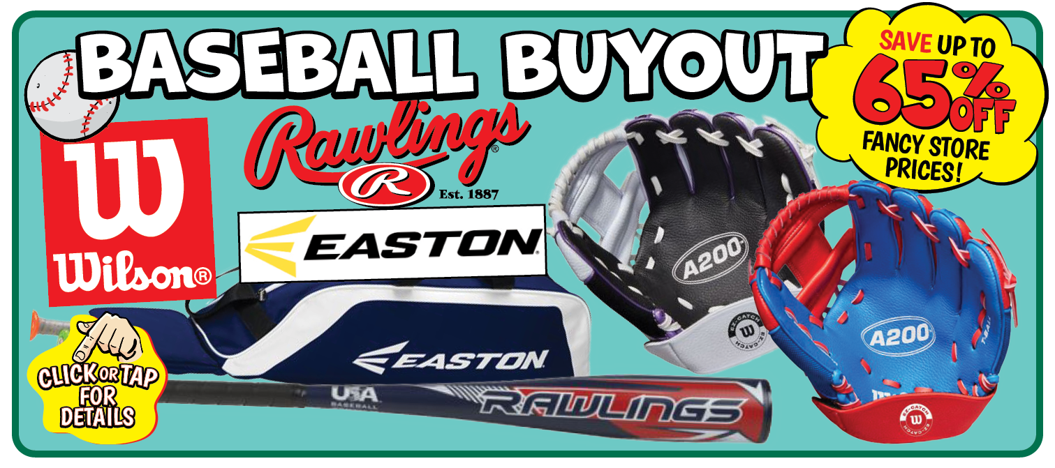 Deals on Youth Baseball & Softball Equipment