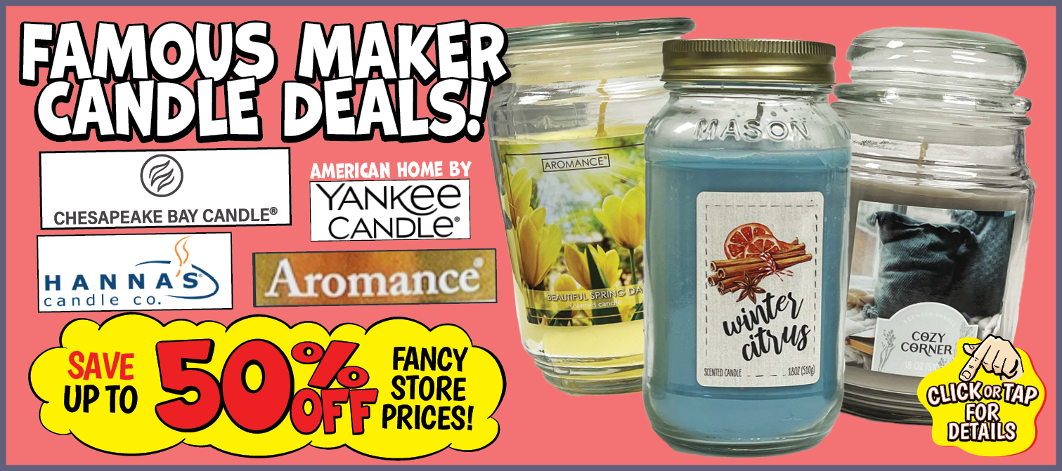 Shop Ollie's for WICK-ed good deals!
