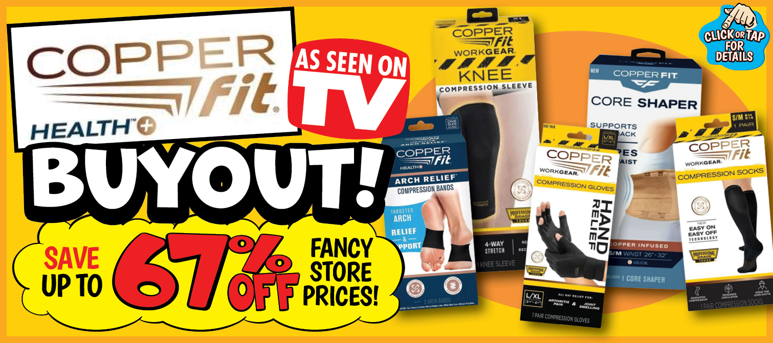 ASOTV Copper Fit Buyout up to 67% off fancy store prices