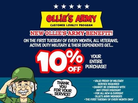 Image of Ollie's Military Appreciation Discount