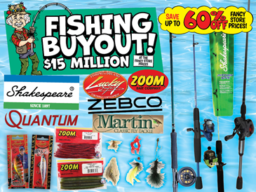 Fishing Buyout  Ollie's Bargain Outlet