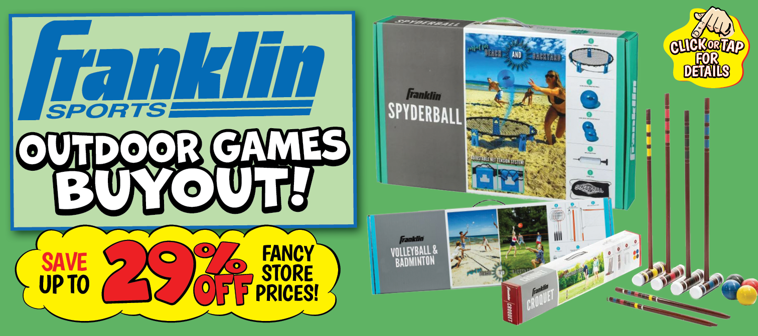 Franklin Sports Outdoor Games Buyout 29% off fancy store prices