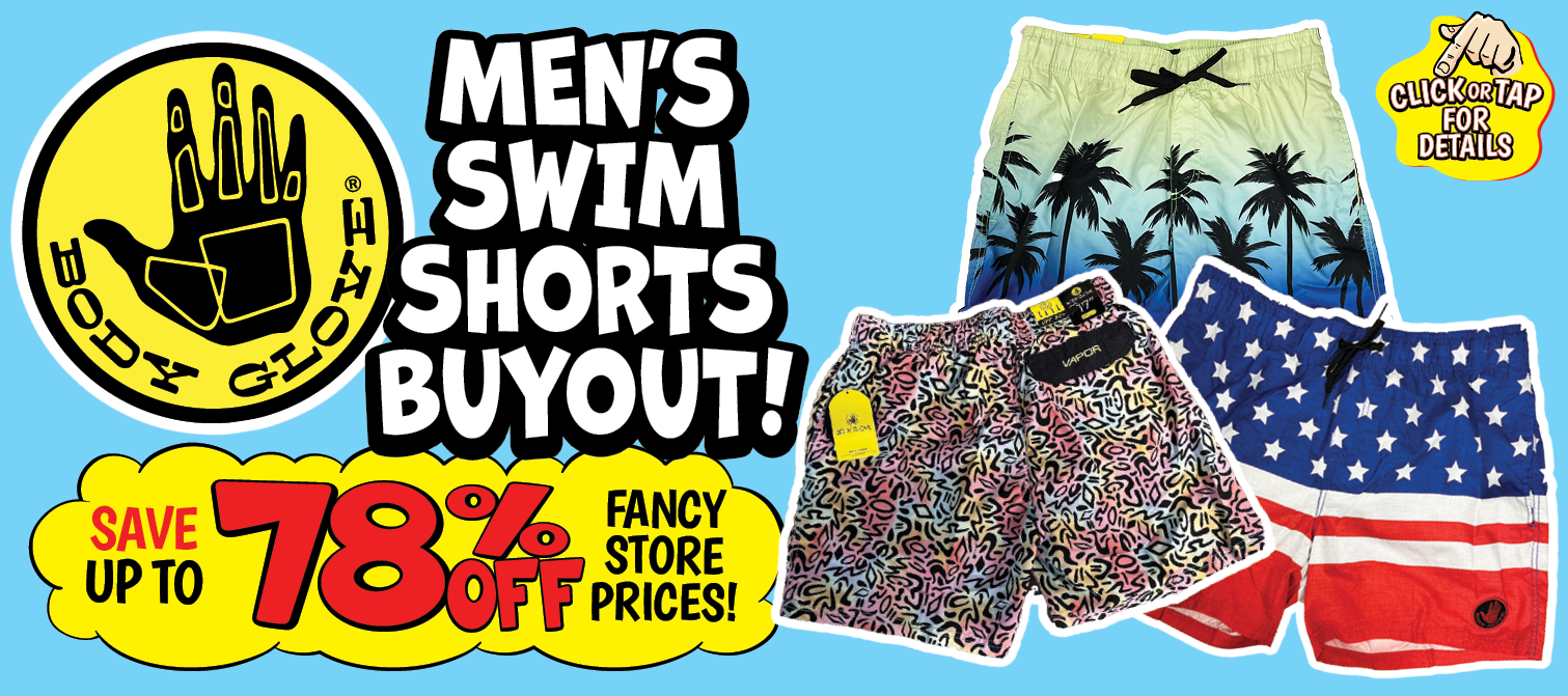Body Glove Swim Shorts Buyout 78% off fancy stores